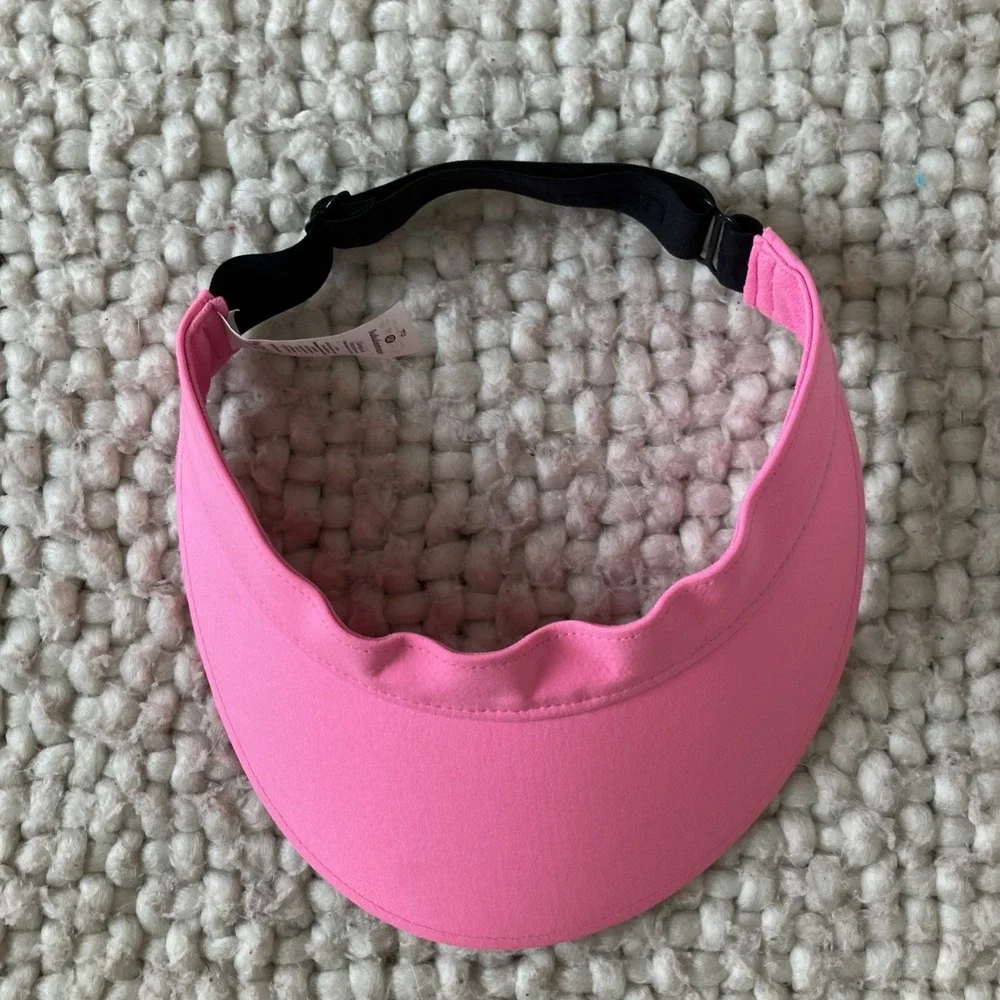 Lululemon Women's Fast Paced Wide Band Running Adjustable Visor Pink